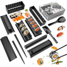 2025 New Sushi Making Kit Sushi Maker 12 Pcs Plastic Premium Set Sushi Tool Set Sushi Rice Roll