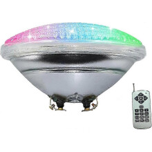 Led Pool Lighting, 18w Par56 Rgb Swimming Pool Light. Underwater Spotlight with Remote Control Pool Lighting, 12v Ac / Dc Ip68 Waterproof Pool La