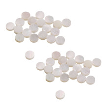 40x Mere Blanche de Perle Coquille Point  Fabricant de Marqueterie 6mm