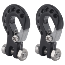 2 Pezzi Gancio per Rimorchio nel Metallo Decorazione Gancio per Verricello per 1/10 RC Crawler Car Axial SCX10 TRX4 RC4WD D90 Parti di