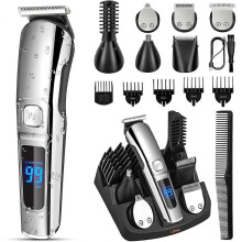 Beard Trimmer for Men, Waterproof Electric Razor for Nose, Body, Face & Mustache, Cordless Hair Clippers Shavers Grooming Kit, Gifts for Men Husband