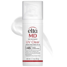 EltaMD UV Clear Face Sunscreen SPF 46, Oil-Free Sunscreen with Zinc Oxide, Dermatologist Recommended White