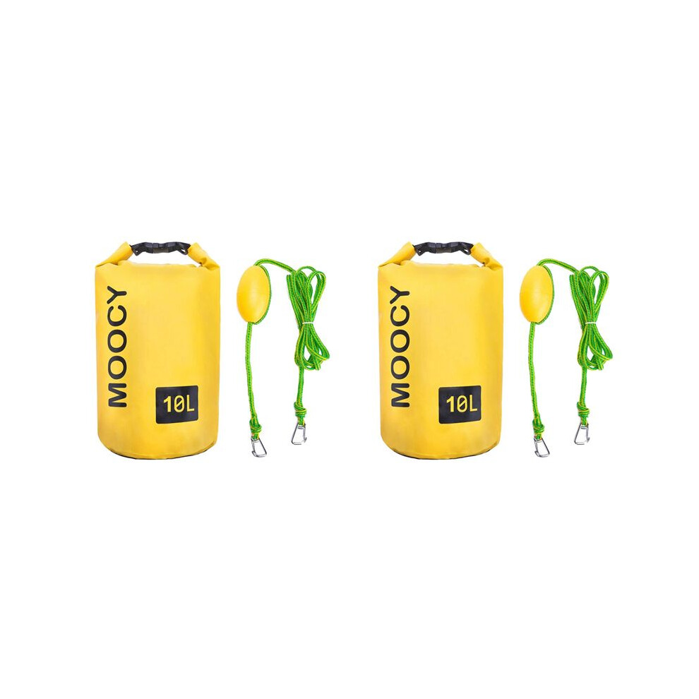 2X Moocy Tow Rope Sand Sack 2-In-1 Sand Anchor Waterproof Dry Bag Con Boa Regolabile Per Kayak Jet Ski Rowing 10L-image