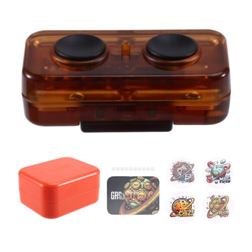 EDC PC Push Slider Mechanical Intensive EDC Decompression Toys Tools Yellow