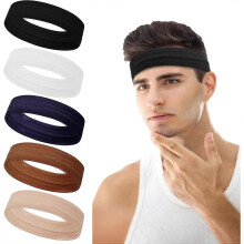 Workout Headbands Non Slip Headband Sport Headbands Sweatbands Elastic Sport Hair Bands for Sports Travel Indoor Fitness Gym