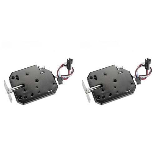 2X Small 12V 1.5A Electronic Lock  Release Assembly Electromagnetic Control Metal Safety Magnetic Lock