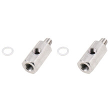 2X Turbocharger Connector 1/8Inch BSPT Oil Pressure Sensor Tee to NPT Adapter Turbo Supply Feed Meter