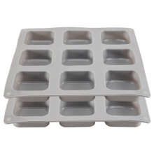 4 Pack Silicone Soap Molds 9 Cavities Square Soap Mold DIY Handmade Silicone Mold for Soap Making