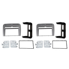 2X 2 Din Car Radio Fascia Fit for Grand Punto 2005-2009 Left Wheel Dash Mounting Installation Trim Frame Stereo Kit
