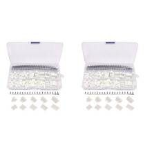 Kit de Conector JST-XH de 920 Piezas de 2,54 mm con Cabezal de Clavija Hembra de 2,54 mm Y Enchufe de Adaptador Conector de Carcasa de 2/3/4/5/6 Pines