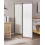 Beliani 3 Panel Room Divider NARNI 160 cm 170 cm White 2