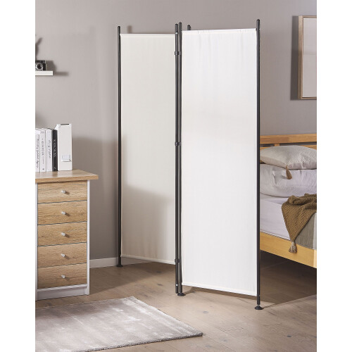 Beliani 3 Panel Room Divider NARNI 160 cm 170 cm White 1