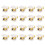 20-Pack RG6  Jack Insert, Conector de Cabo Coaxial F-Type RG6  Conectores para Placa de Parede e Patch Panel 1