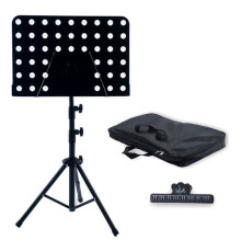 Suporte de Partitura Dobrável, Tripé para Partituras, Acessórios para Instrumentos Musicais, Preto
