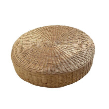 Eco-friendly round straw woven cushion, handmade tatami mat, yoga tea ceremony meditation mat