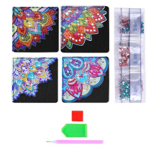 Diamond Painting Bookmarks, 4 PCS Cute Diamond Art Bookmarks for Book Lovers, DIY Corner Bookmark Diamond Painting Kits