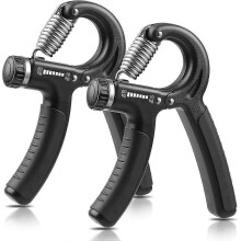 2 Pack Grip Strength Trainer, Hand Grip Strengthener, Adjustable Resistance 11-132Lbs (5-60kg), Non-