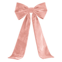 Roze satijnen kerststrik van 1,80 m