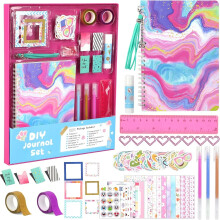 RUseeN DIY-Tagebuch-Set für Mädchen von 8-14 Jahren – Lila Scrapbook