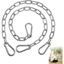 2 Pack 30 Inch Heavy Duty Chains for Swing, 440LB Hanging Chair Chain with 5/16 Thick Clasps, Adjustable Stainless Steel Chain Extension for Porch Tr