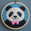 Panda Punch Needle Kit – DIY Stickset mit Muster, 1
