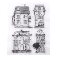 Silikon-Haus-Stempel, transparent, für Scrapbooking und Karten