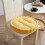 Almofada redonda boêmia para cadeira, cor amarelo queijo, 40 cm (15,7 polegadas) 1