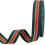 1 inch donkergroen polyester gestreept lint, 25 yards 1