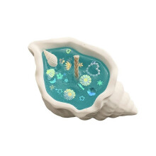 Duftkerze mit Meeresmuschelduft – Aquamarin-Geleewachs