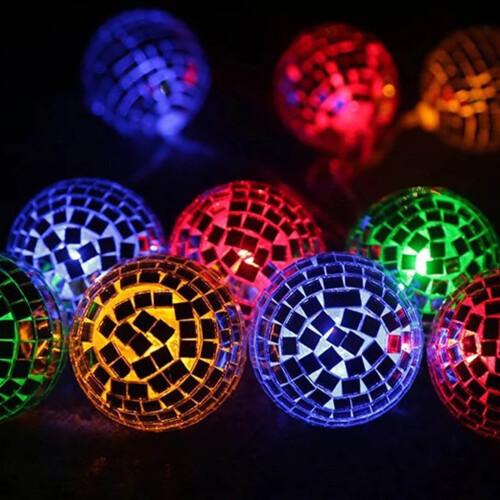 Φωτιστικά LED με καθρέφτη, με μπαταρία, 10 λαμπτήρες, 1,5 μ.