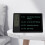 Tablet de escrita LCD com calendário e visor de temperatura e umidade - 1