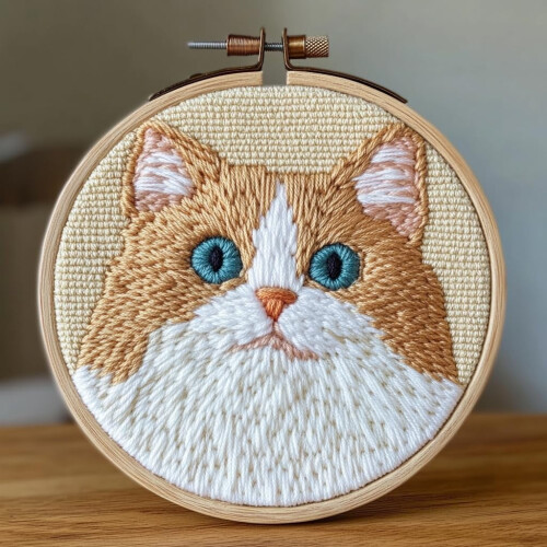 Punch Needle Kit Ragdoll Kat – Borduurset voor beginners