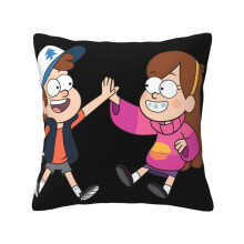 Funda de cojín cuadrada de Gravity Falls, suave y decorativa.
