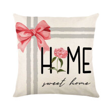 Fundas de almohada decorativas de lino PYPESEEWY, 45 x 45 cm, juego de 2