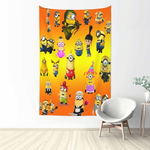 Tapeçaria de parede dos Minions 60x51 polegadas