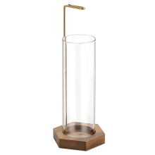 Umgedrehter Räucherstäbchenhalter aus Holz, 26 cm