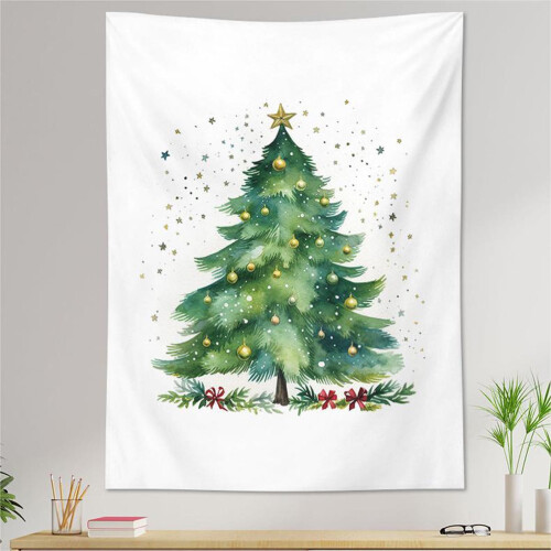 Κρεμαστό τοίχου με χριστουγεννιάτικο δέντρο και ταπισερί 75x100εκ.