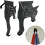 Schwarze Katze Türhaken, 2er-Set 1