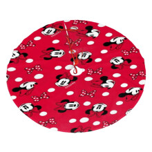 Weihnachtsbaumrock mit Mickey-Mouse-Motiv aus Polyester