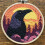 Punch Needle Set Black Raven Sunset 20x20cm 1