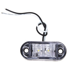 2 x Car Truck Trailer Piranha LED Side Blinker Light Lamp Bulb White 24V