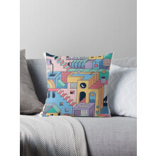 Funda de cojín decorativa de Escher de los años 80