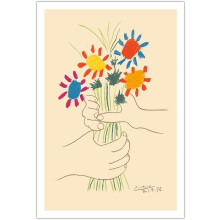 Picasso Blumenstrauß Kunstdruck 30x44 Zoll