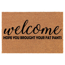 Natural Coco Coir Welcome Doormat 24 x 16 in