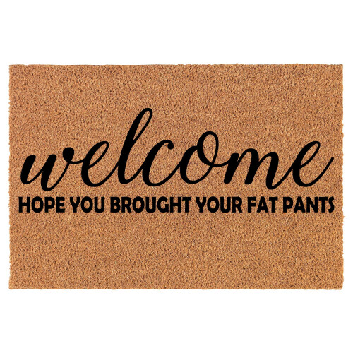 Natural Coco Coir Welcome Doormat 24 x 16 in