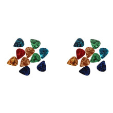 20 Pezzi Elegante Pickup Chitarra Celluloide Colorabile 0.47mm