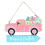Houten paashaas deurhanger 12x18cm 1