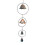 Zeceouar Solar Pendant Retro Copper Bell Rain Chain 1