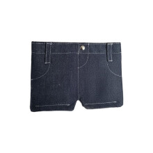 Portefeuille -Jean à Poches, Porte-Cartes Pliable en Forme de Jean, Portefeuille Portable Style Pantalon Rétro