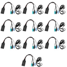 10X Voiture  5.0 Aux Câble Microphone Mains Libres Adaptateur pour  2005-2011